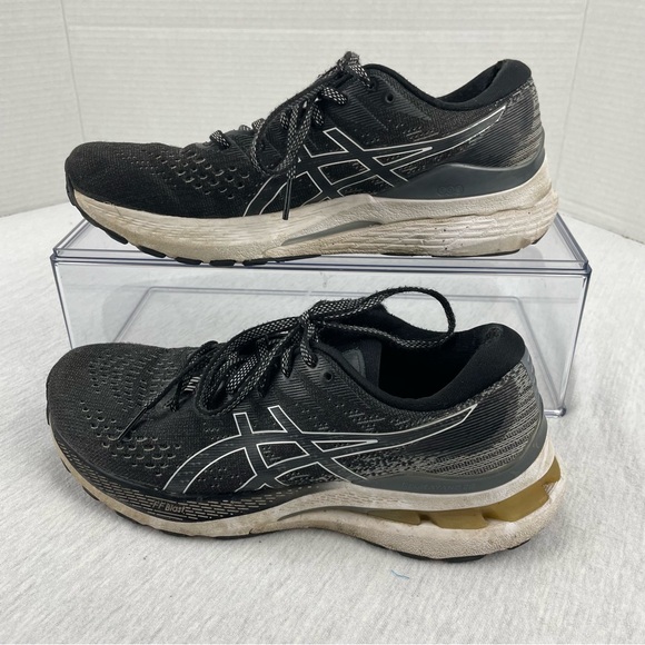 Asics Gel Kayano 28 Running Shoes Sneakers Womens Size 7.5 Black Lace Up - Picture 10 of 12